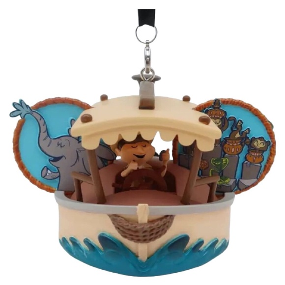 Disney Other - Disney Parks Jungle Cruise Attraction Boat Mickey Ear Hat Ornament - NEW